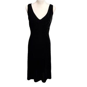 Cami NYC Black Velvet Burnout Dress Size 6 Whimsigoth Fairy‎ Romantic Timeless